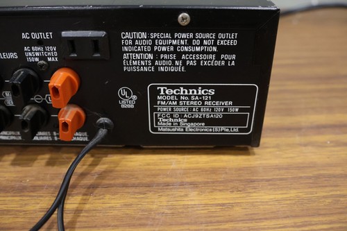 1984 Technics FM/AM Stereo Receiver Model SA-120 - TESTED - REAAD- DUT'S Deals - Picture 18 of 21