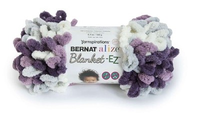 Yarnspiration Bernat Alize Blanket EZ loop yarn -Thistle multicolor