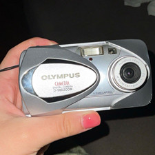 Olympus CAMEDIA D-580 ZOOM Compact Digital Camera 4.0MP 3x USB AA Silver