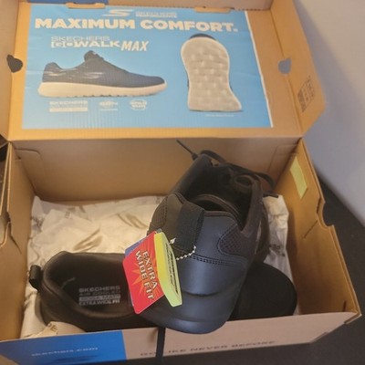 Skechers maximum comfort go walk max Men's Slip-on Loafer, 12.5 M - black