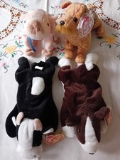 Ty Beanie Babies Bundle Knuckles Whiskers Bruno And Daisy.