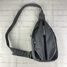 Zaino Waterfly donna grigio tracolla imbracatura difensore antifurto una spalla