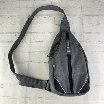 Waterfly Backpack Womens Gray Crossbody Sling Defender Anti-Theft One Shoulder