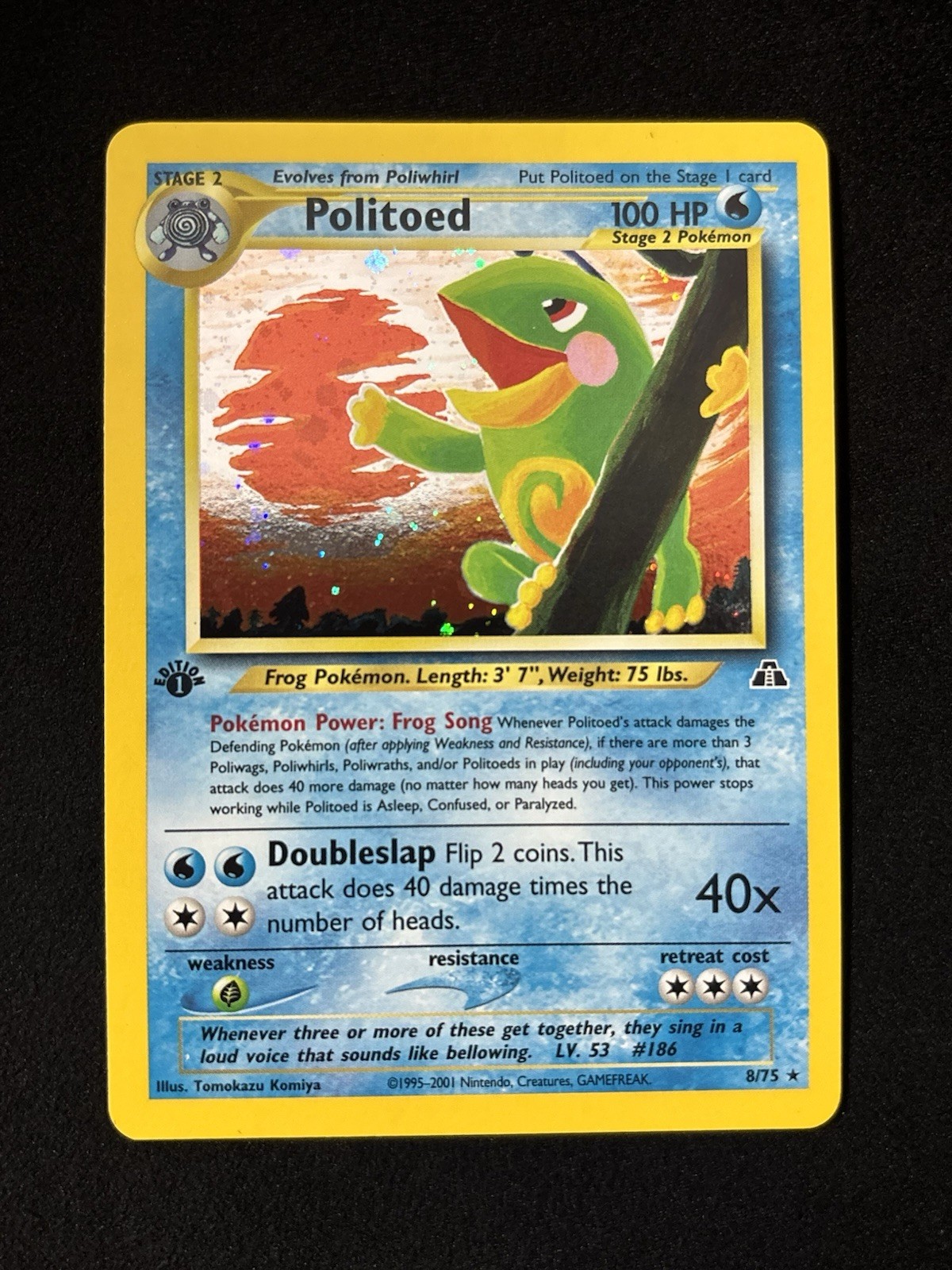 Politoed 8/75 Neo Discovery Holo 1st Edition Pokémon TCG - NM