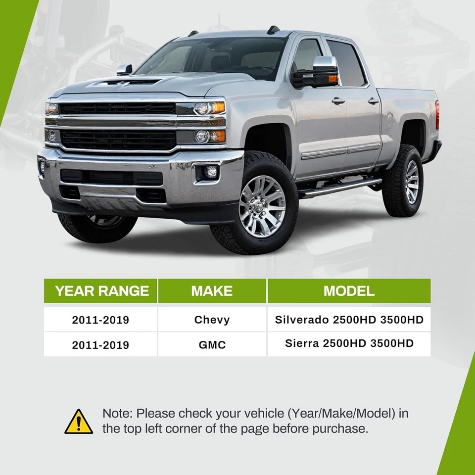 Brazo de control delantero 11-19 Chevy Silverado 2500HD kit de suspensión delantera 11 piezas Foto 2 de 4