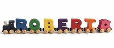 Maple Landmark NameTrain Lot of 6 Letter Magnetic  ROBERT   Engine And Caboose