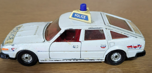 Corgi Police Car White Rover 3500 - Vintage Model Car - Opening Doors & Bonnet - Picture 4 of 4