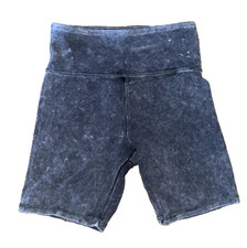 FOREVER 21 Women's Extra Small Gray Charcoal Wash, Athletic Biker Shorts