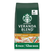 Starbucks Whole Coffee Beans, Starbucks Blonde Roast Hot or Iced Coffee, Veranda