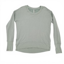 Athleta XS Sage Green Sweatshirt Cozy Lounge Athleisure Yoga Pullover Soft