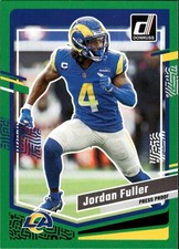 2023 Donruss Jordan Fuller #166 Press Proof Green Los Angeles Rams 32N