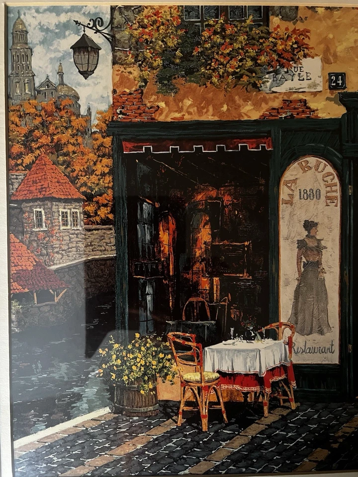 Cuadro enmarcado "Restaurante La Ruche / Castillo junto al agua" de Viktor Shvaiko Foto 3 de 4