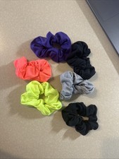 Lot of 8 Scrunchies Brights, Black Gray NWOT