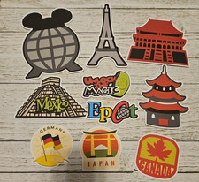 Disney's EPCOTS COUNTRIES 10 Piece Printed Scrapbook Embellishment Die Cuts
