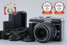 "Count 2,487" OLYMPUS PEN Lite E-PL1 Black 12.3 MP Digital Camera 14-42 Lens