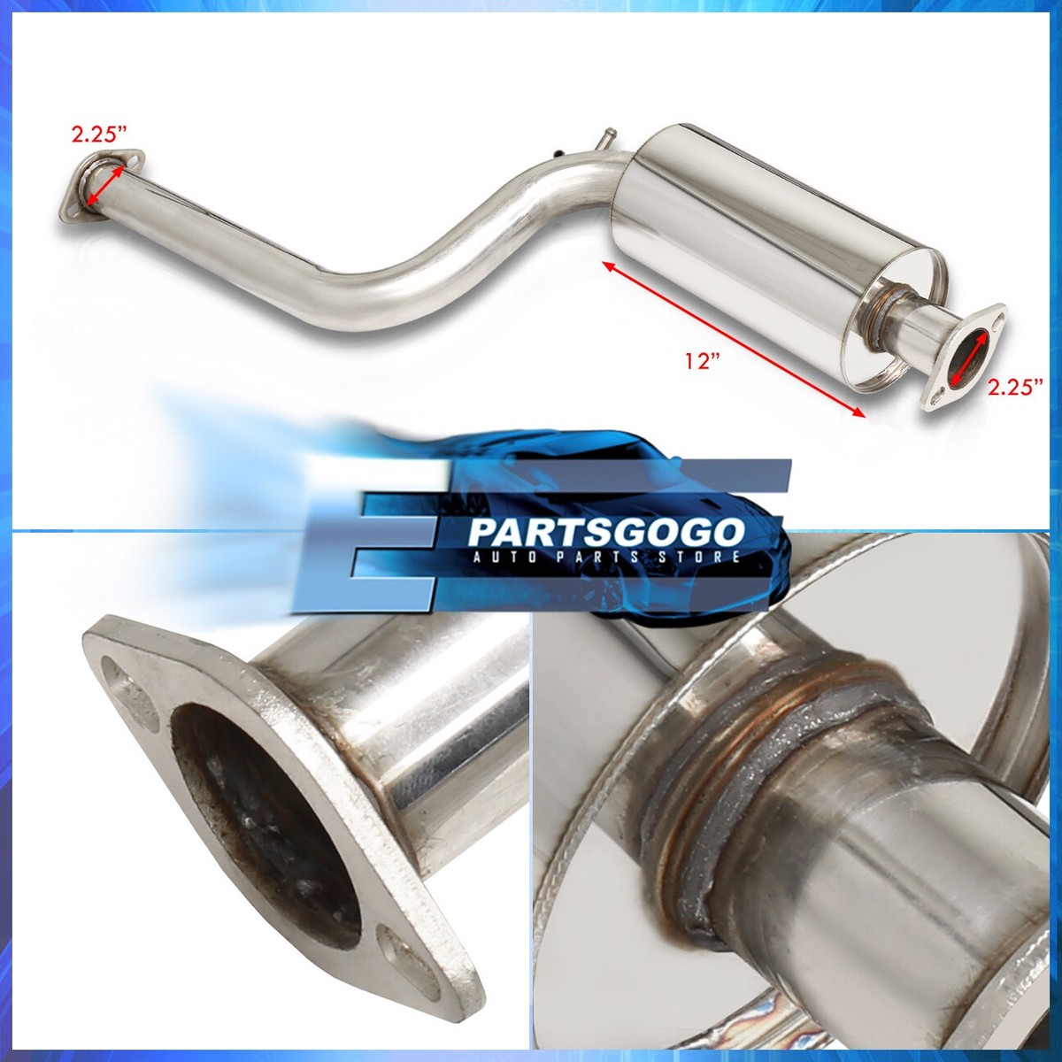 For 00-04 Ford Focus ZX3 ZX5 2.0L 2.3L Stainless Steel Cat