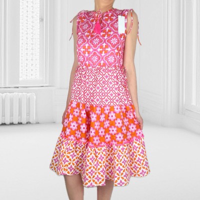 Zwillingsherz Midi Kleid Sommerkleid Tunikakleid Mustermix Midikleid Gr. S-XL