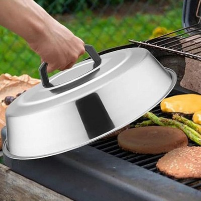 Burger Cover Steaming Cover Stainless Steel Griddle Griddle Accessories 12.2in