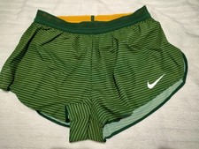 Nike Pro Elite 2" Made In USA Running Shorts Green/Yellow DA2940-345 Men's Large