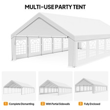 20x40 Party Tent Heavy Duty Outdoor Gazebo White Event Shelter Wedding Canopy