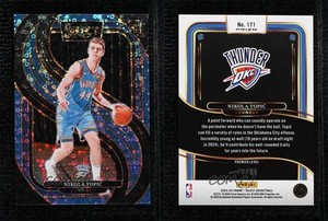 2024 Select Premier Level Light Blue Disco Prizm /99 Nikola Topic #171 Rookie RC