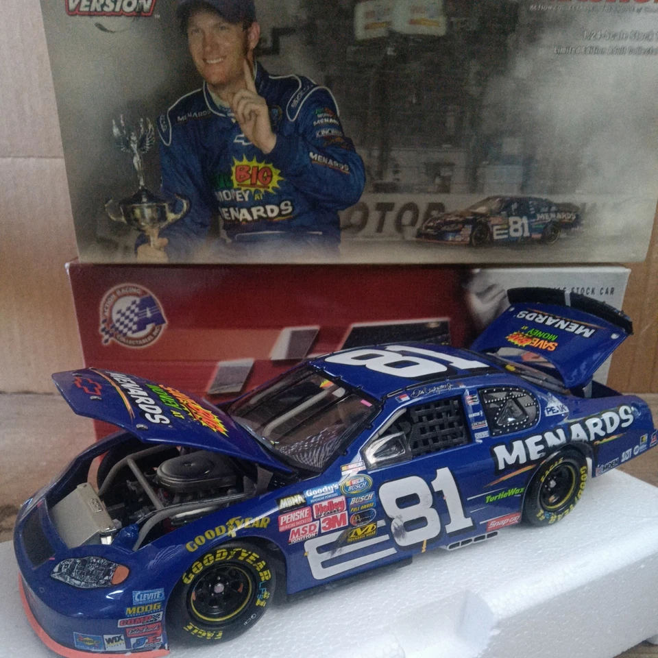 Dale Earnhardt Jr 2004 Food City 250 Bristol versión ganadora carrera Menards #81 1/24 Foto 2 de 4