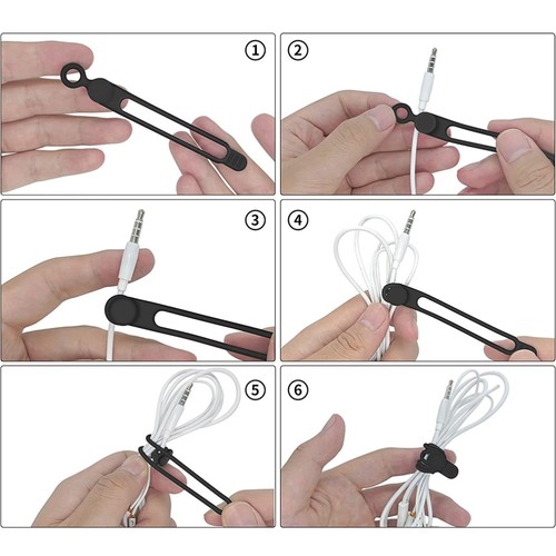 10 Pcs Leitungsprozessor Gesetzt Cordmanager Desktop-Kabelbinder - Afbeelding 2 van 12