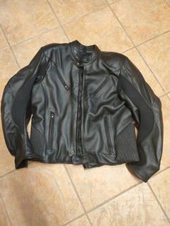 Scott Leathers (Black) 2 Piece Mens Motorcycle leathers. (Jacket 44 Pants 36).