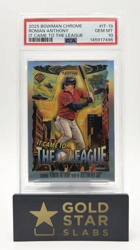 PSA 10 - 2025 Bowman Chrome Roman Anthony #IT-19 (RC) Refractor