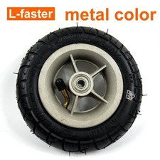 150MM Scooter Inflation Wheel With Aluminium Alloy Black Hub 6" Pneumatic Tyre