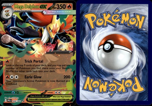 Mega Delphox ex 008/084 | Mega Evolution - Pitch Black | Pokemon | Double Rare
