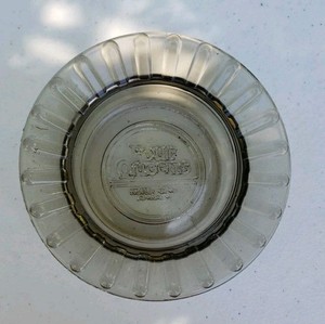 Vintage 4 Queens Hotel Casino Las Vegas Ash Tray Smoked Glass