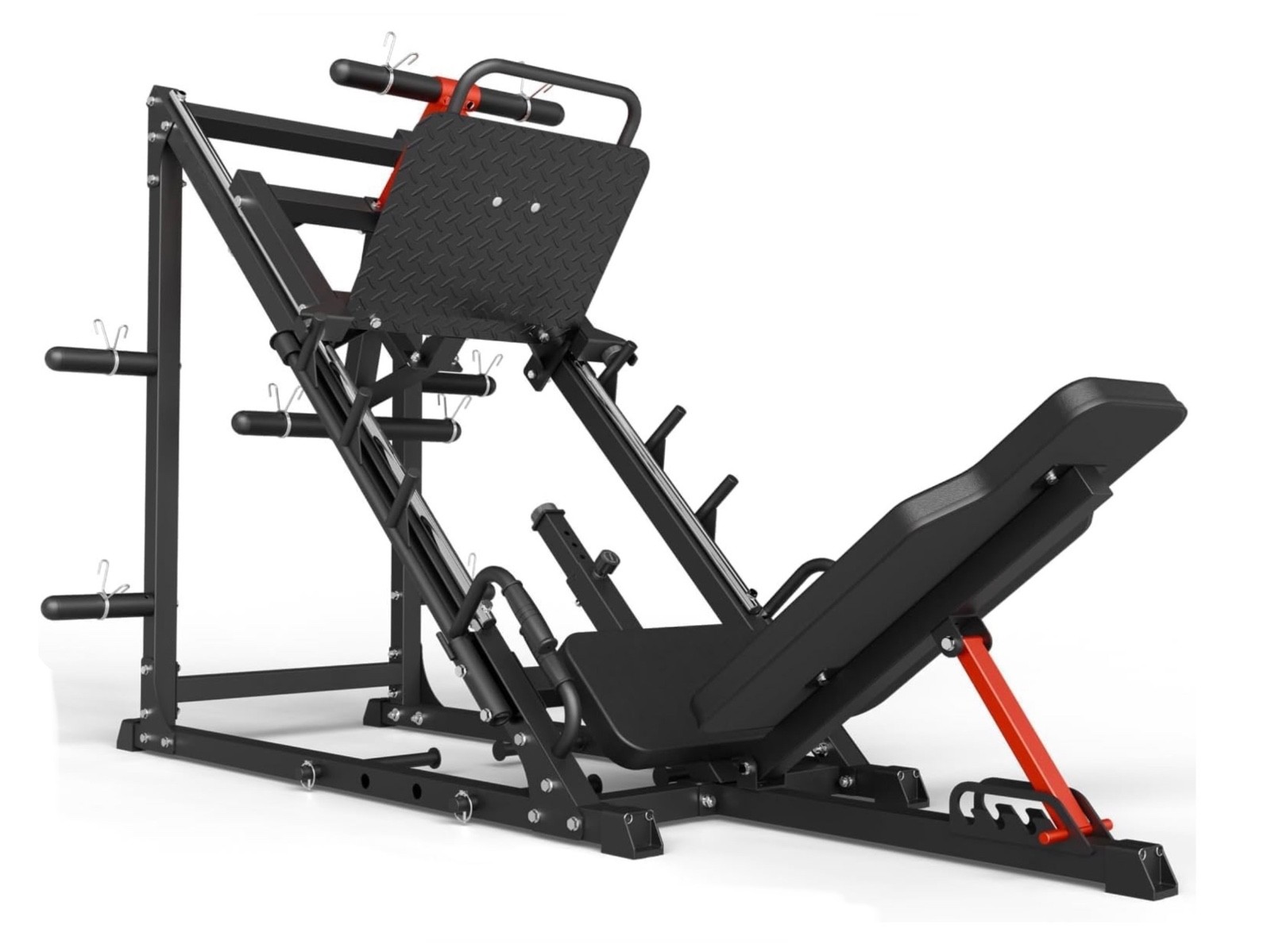 Adjustable Leg Press Machine Plate Loaded Home Gym Leg Training Squat Hack Sled