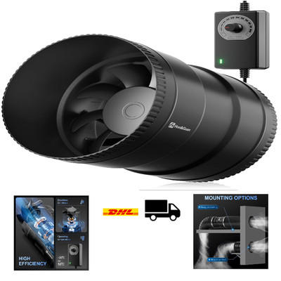 Hon Guan 150mm Rohrventilator Regelbar 587m³ h