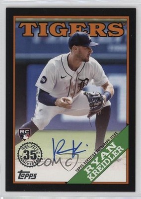 2023 Series 2 1988 Topps Baseball Black 7/199 Ryan Kreidler Rookie Auto RC 0b4t