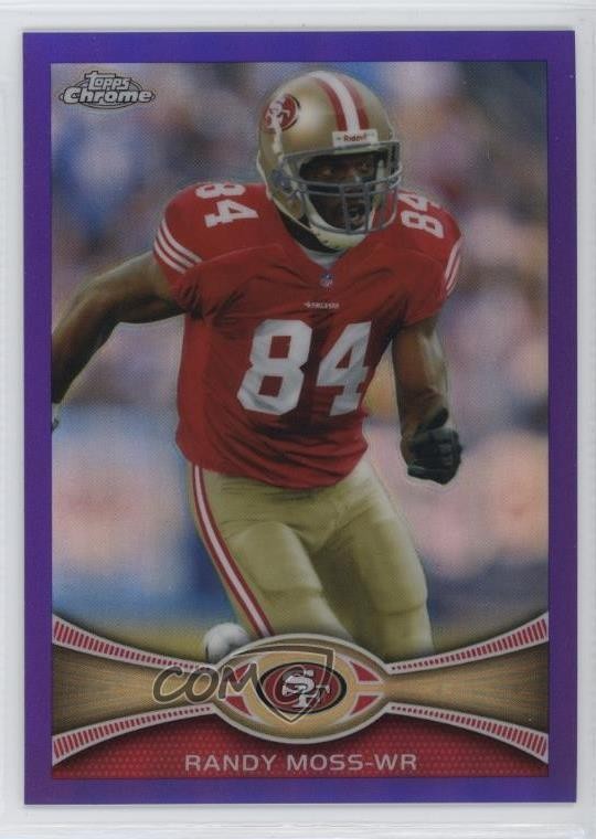 2012 Topps Chrome Retail Purple Refractor /499 Randy Moss #32 HOF 4f5