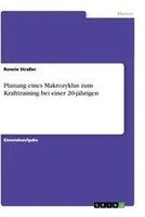 Ronnie StraßEr | Planung Eines Makrozyklus Zum Krafttraining Bei Einer...
