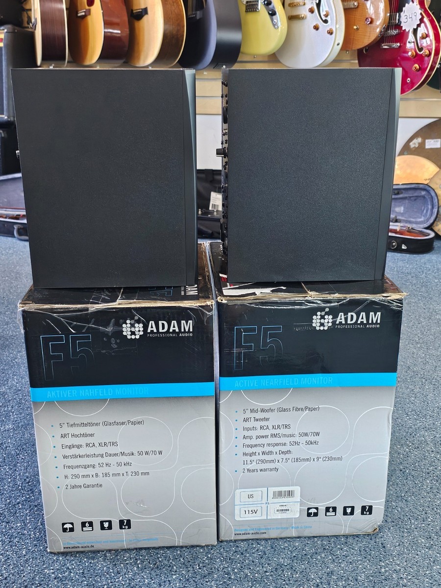 adam audio F-5 ペア Adam Audio - F5 Active Studio Monitor Pair Nearfield (Black) Pre