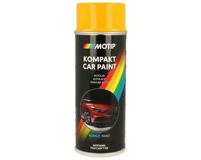 Motip 43270  Acrylic Car Spray Paint 400ml Yellow. DAF Mercedes Volkswagon