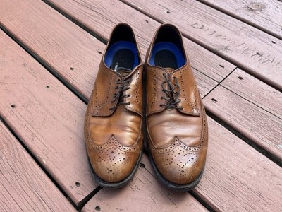 Allen Edmonds Road Warriors 3351 Leather Wingtip Brogue Oxford Shoes Brown 10.5D
