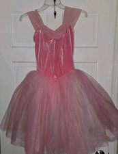 WEISSMAN pink Stretch Velvet Tulle Long Tutu Ballet Dance Costume S Adult SA