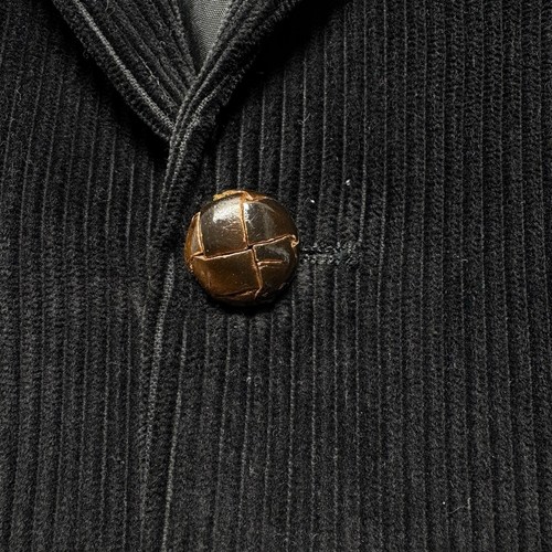 YVES ST LAURENT Men Corduroy Blazer Sport Coat Size S Black 2 button 90s hg-35 - Picture 8 of 19
