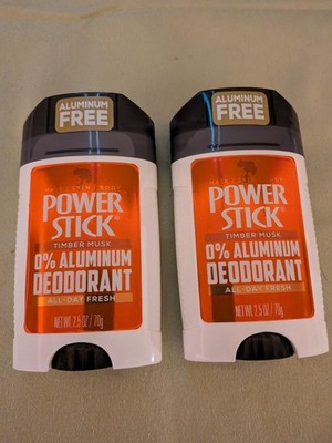 Power Stick Timber MUSK Deodorant      2-Pack      LARGE 2.5  oz - Aluminum Free