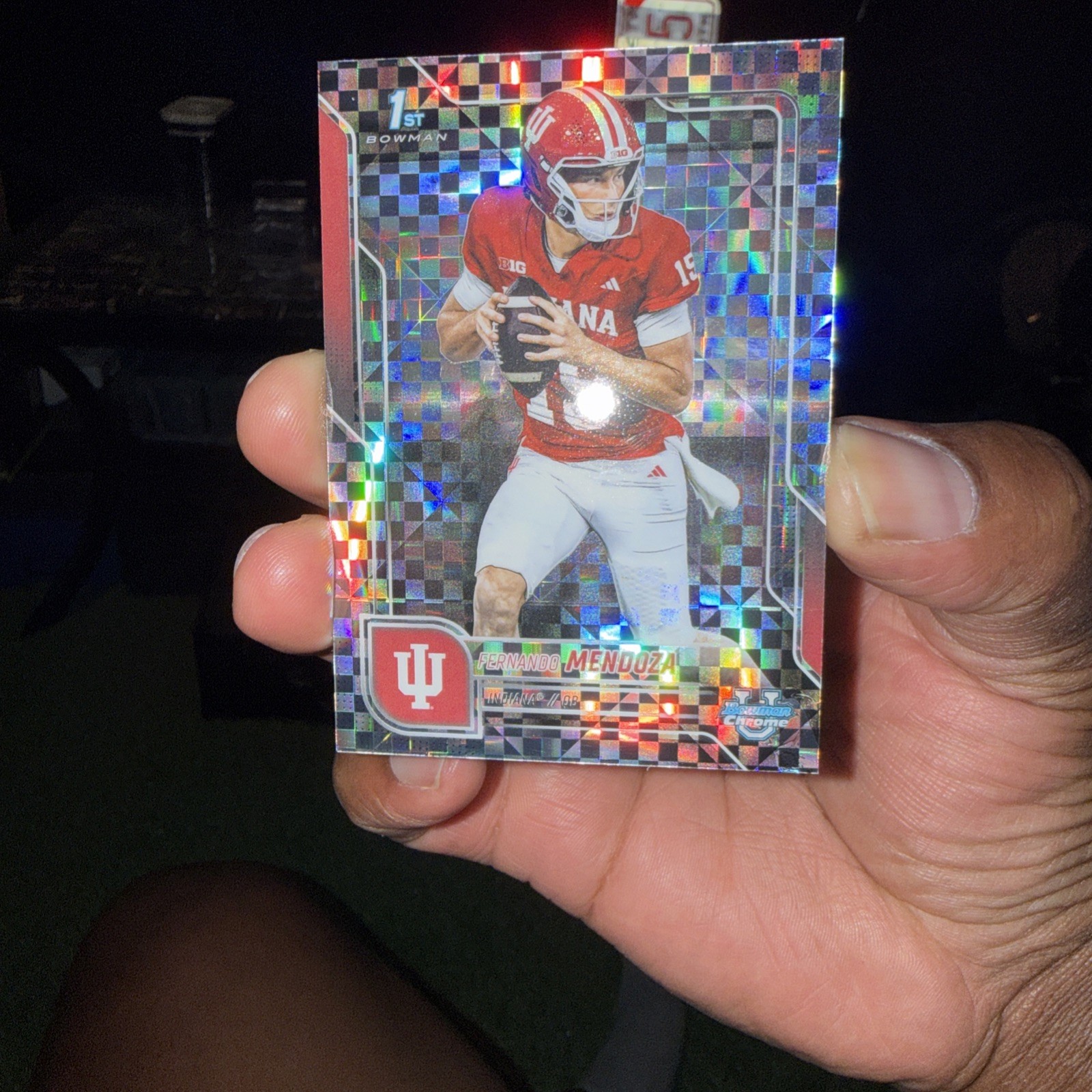 2025 Bowman University Chrome - Fernando Mendoza #109 X-Fractor (RC)