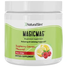 NaturalSlim Magicmag Pure Magnesium Citrate Powder Stress, Constipation, Musc...