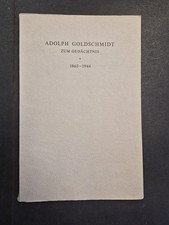 Adolph Goldschmidt zum Gedächtnis 1863-1944 Heise, Carl Georg: