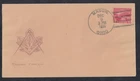 US Stamp #681 on 1929 Beazell Masonic Cover Cancelled Mason, Ohio - Rare!