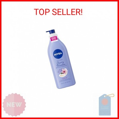 NIVEA Oil Infused Cherry Blossom and Jojoba Oil Body Lotion for Women, Fast-Abso