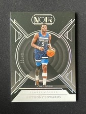 Anthony Edwards 2024-25 Panini Noir Icon Edition Holo Silver 33/49 #88