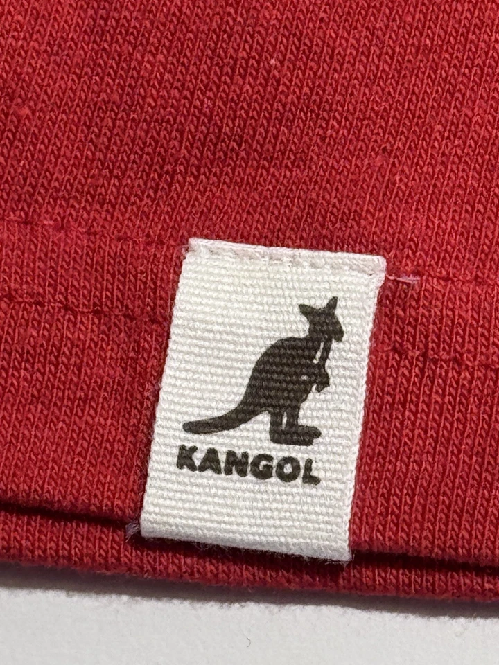 Camiseta Kangol Masculina Tamanho X-Grande Vermelha 3 Botões Gola Henley Redonda Nova Com Etiqueta Muito Boa - Imagem 4 de 4